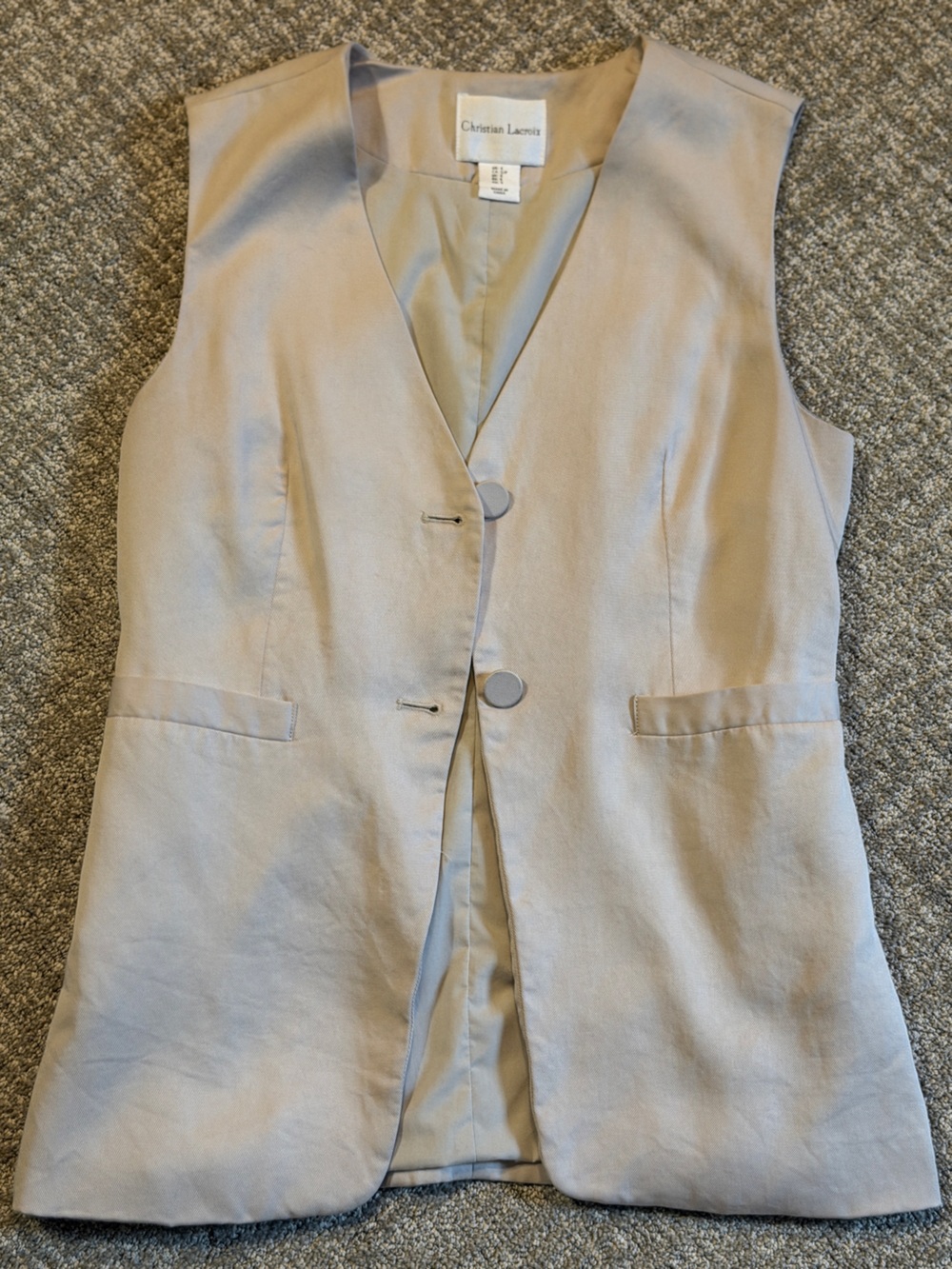 Christian Lacroix Beige Tailored Blazer Jacket